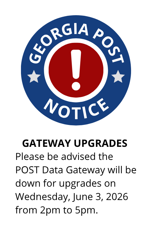 Pop-up image that states the POST Data Gateway will be down June 3, 2026 from 2pm to 5pm.